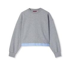 Sweat-shirt en jersey de coton avec broderie