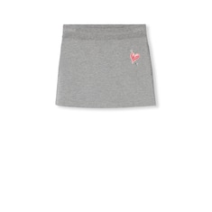 Mini jersey skirt with patch