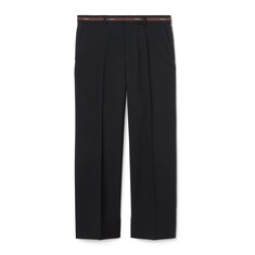 Wool pant with selvedge detail 