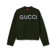 Maglia in lana con intarsio Gucci