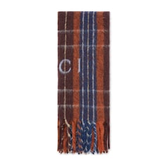 Wool scarf with Gucci logo