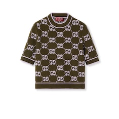 Oberteil aus GG Wolljacquard in Bouclé-Optik