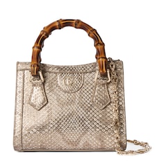 Gucci Diana python small tote bag