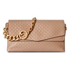 Medium shoulder bag with chain