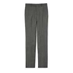 Pantalón de mouliné de lana de espiguilla