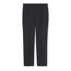 Pantalon en laine à fines rayures