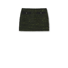 Wool bouclé skirt