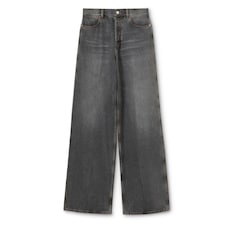 Wide leg denim pants