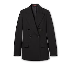 Chaqueta de doble botonadura de lana ligera