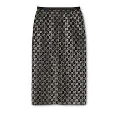 Chemise en tweed de laine lamé brodée 