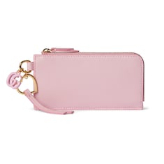 Card case with Double G charm