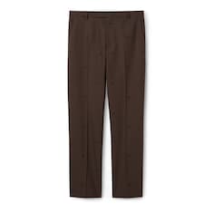 Pantalón jacquard lana con pata de gallo y GG