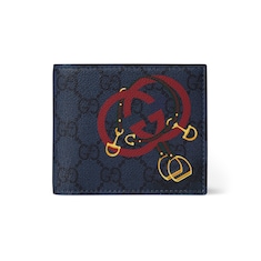 GG bi-fold wallet with print
