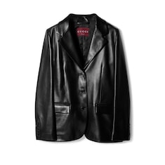 Jacke aus hochglänzendem Leder