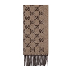 Bufanda de lamé de cashmere con GG