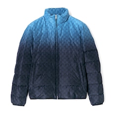 Chaqueta de popelina estampada con cremallera 