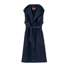 Manteau sans manches en laine avec broderie