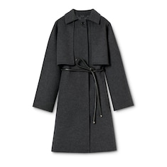 Silk wool coat