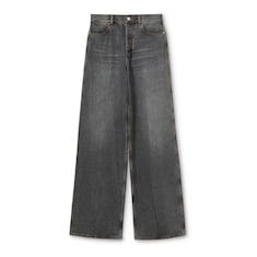 Wide leg denim pants