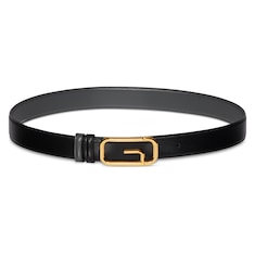 Reversible belt with square G buckle