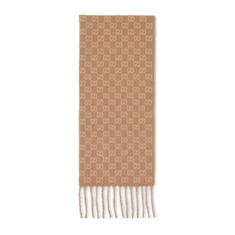 GG wool cashmere scarf