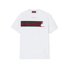 Camiseta de punto de algodón con estampado