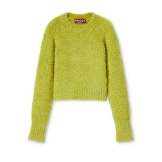 Maglione in misto lana e mohair spazzolato