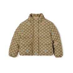 Children's padded GG canvas jacket