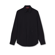 Camisa de popelina teñida en pieza 