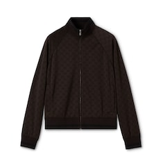 GG jersey jacquard zip jacket