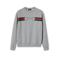 Sweat-shirt en jersey de coton à imprimé