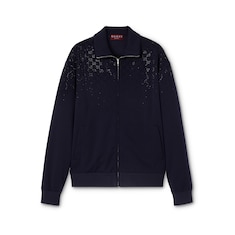 Chaqueta cremallera punto técnico cristales