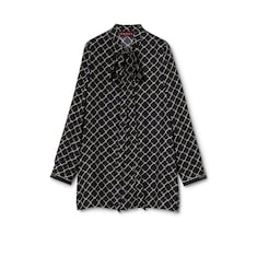 Abito in twill di seta stampato