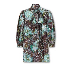 Kleid aus Seidentwill mit Print