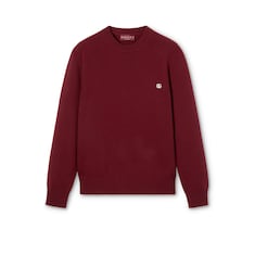 Wool cashmere sweater with embroidery