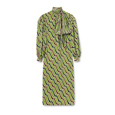 Robe en soie imprimée