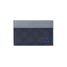 Dusty blue trim GG card case