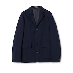 Veste en jersey de coton à simple boutonnage