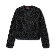 Shiny chunky wool cardigan 