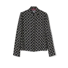 Chemise en twill de soie avec imprimé