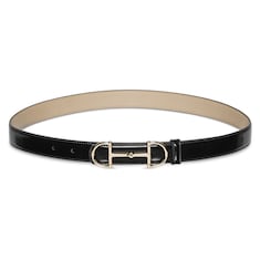 Ceinture en cuir réversible avec détail Mors