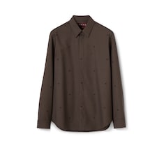  Hemd aus GG Wolljacquard mit Hahnentrittmuster