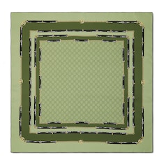 Pañuelo cuadrado jacquard seda estampado GG