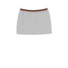 Jupe en jersey de coton avec bande Web 