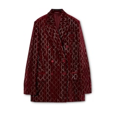 Veste en velours de coton avec broderie