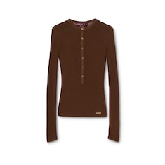 Fine cotton rib cardigan