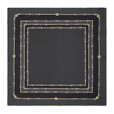 Printed GG silk jacquard carré