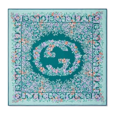 Printed silk twill carré