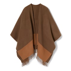 Wool cashmere cape
