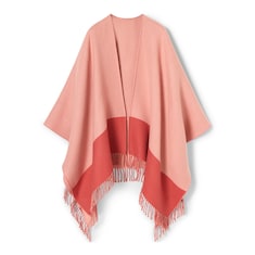 Wool cashmere cape